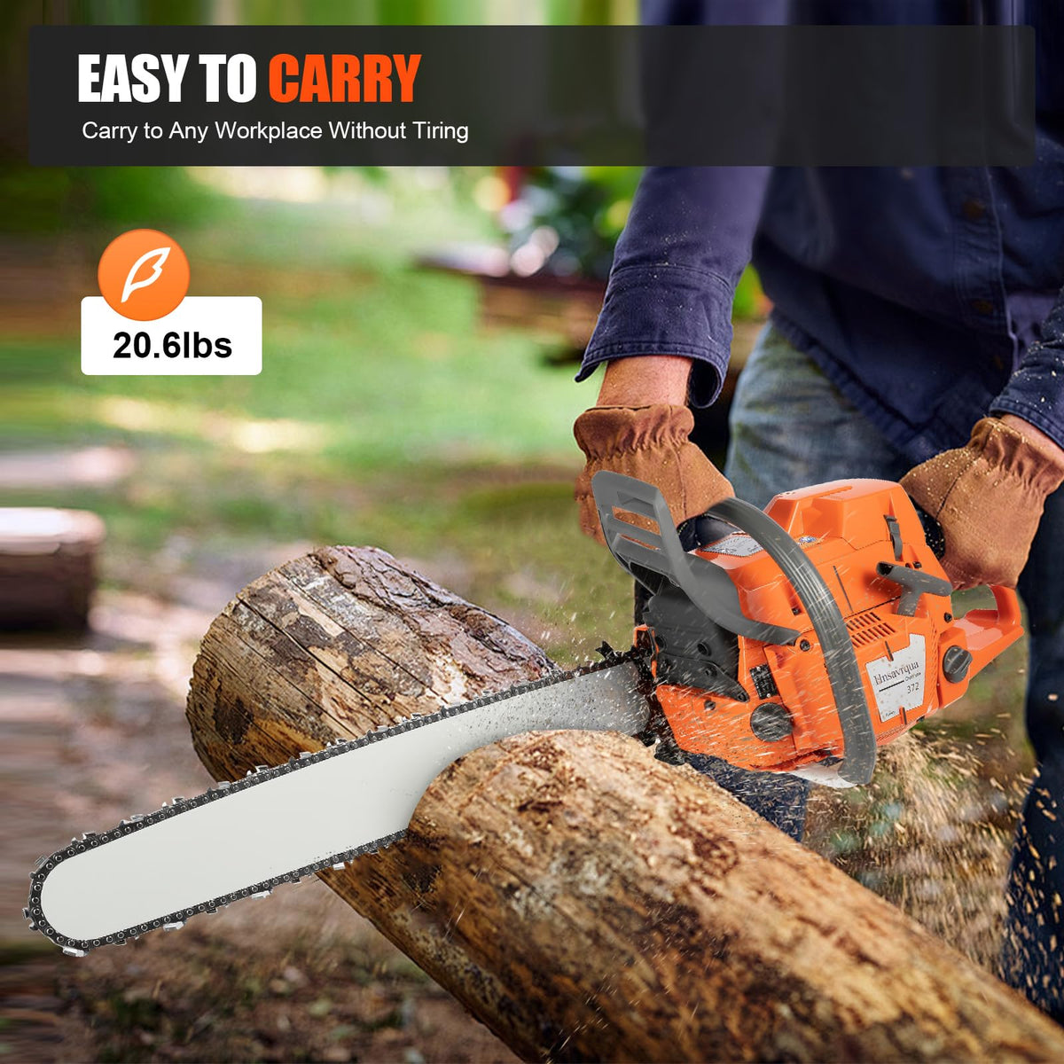 24 Inch 71.8CC 2-Stroke Gas Chainsaw Z7053