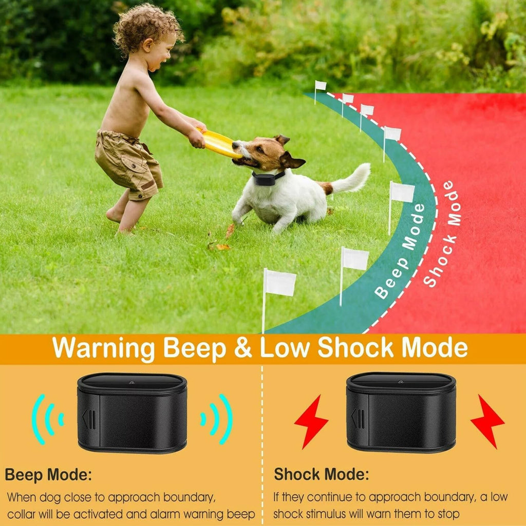 Wireless Dog Fence 1.2 Acre Waterproof Collar F965452