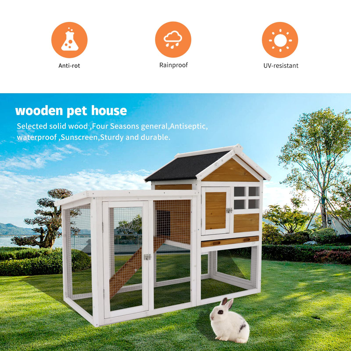 Insulated Heated Outdoor Dog House H158181