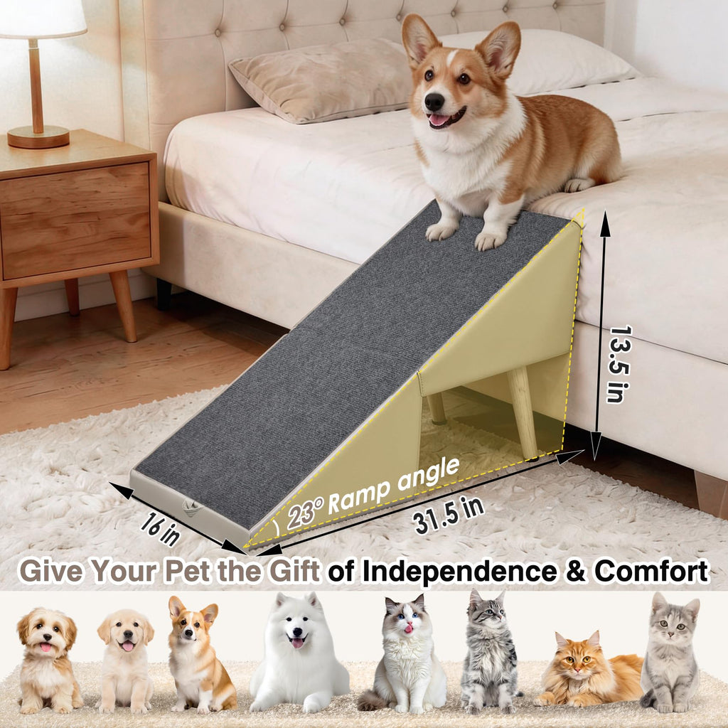 Foldable Non-Slip Wooden Dog Ramp Ottoman H763815