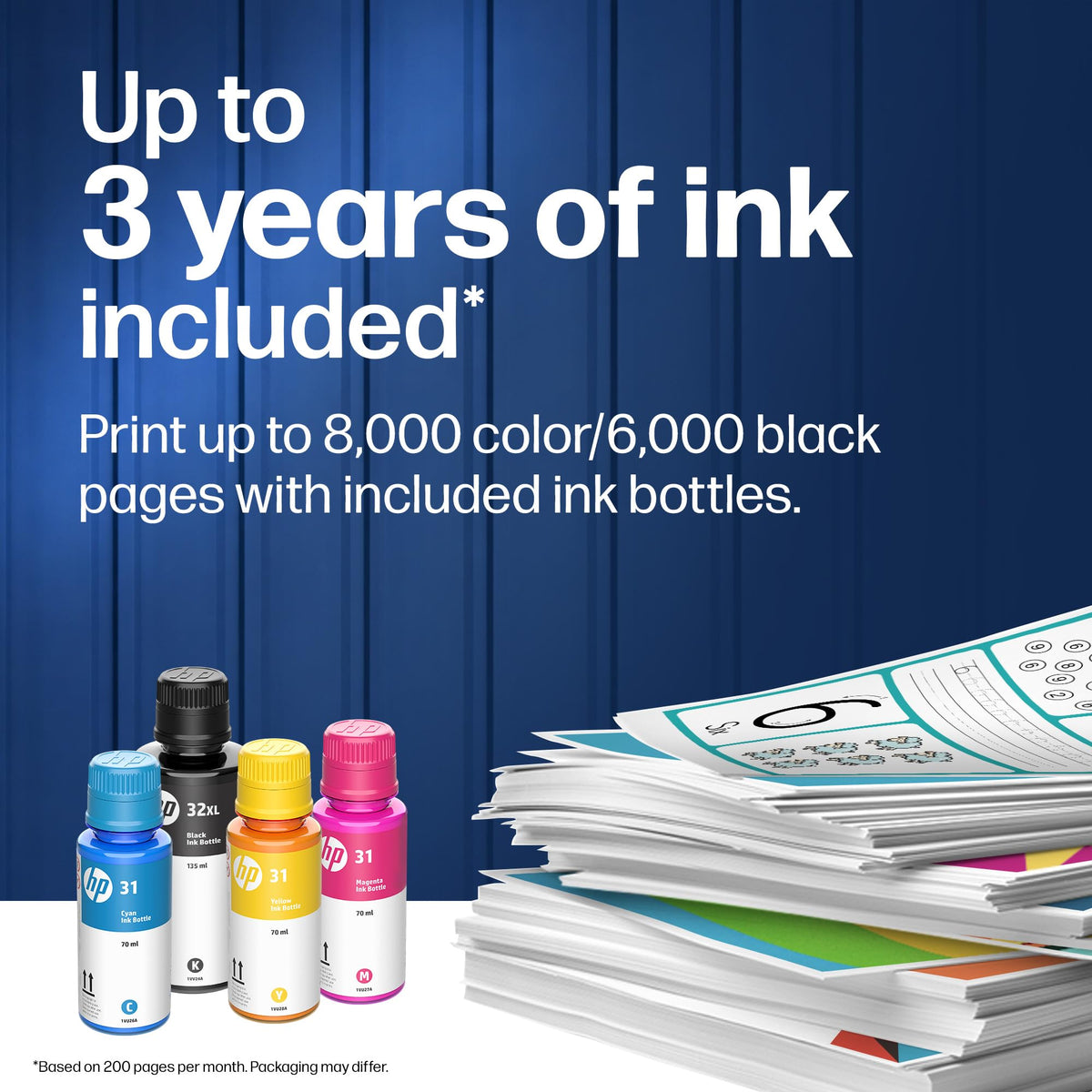 Wireless All-in-One Ink Tank Printer, Scanner, Fax, Copier C538863