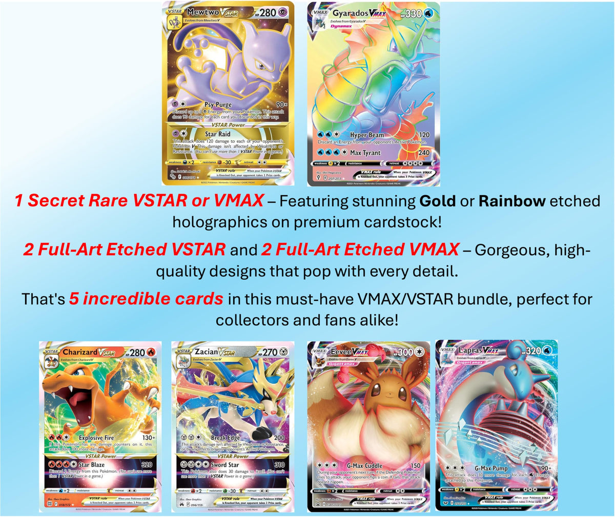 Pokemon Card VMAX VSTAR Bundle M6252