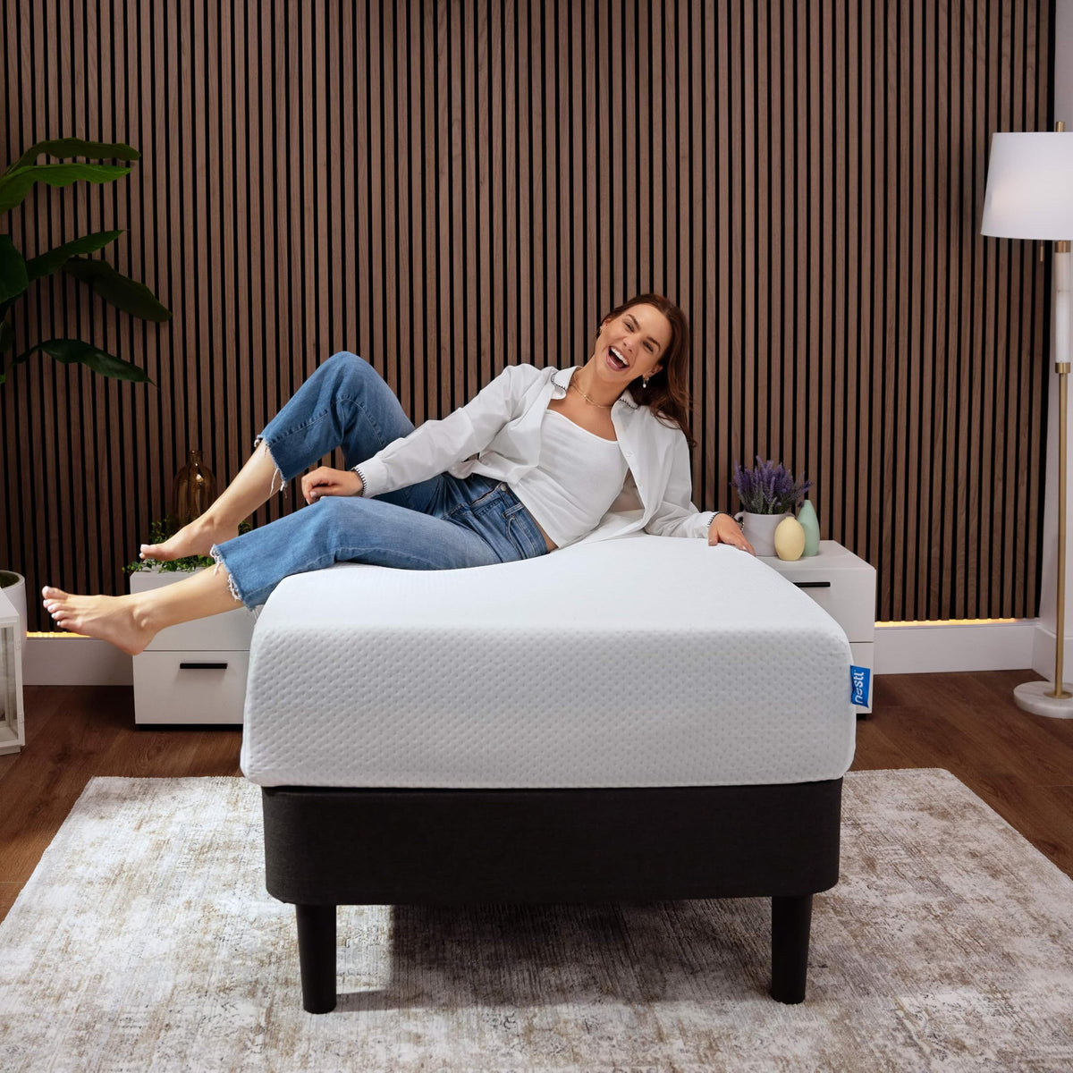 Green Tea 8 Inch Cooling Graphite Memory Foam Twin Mattress V183790