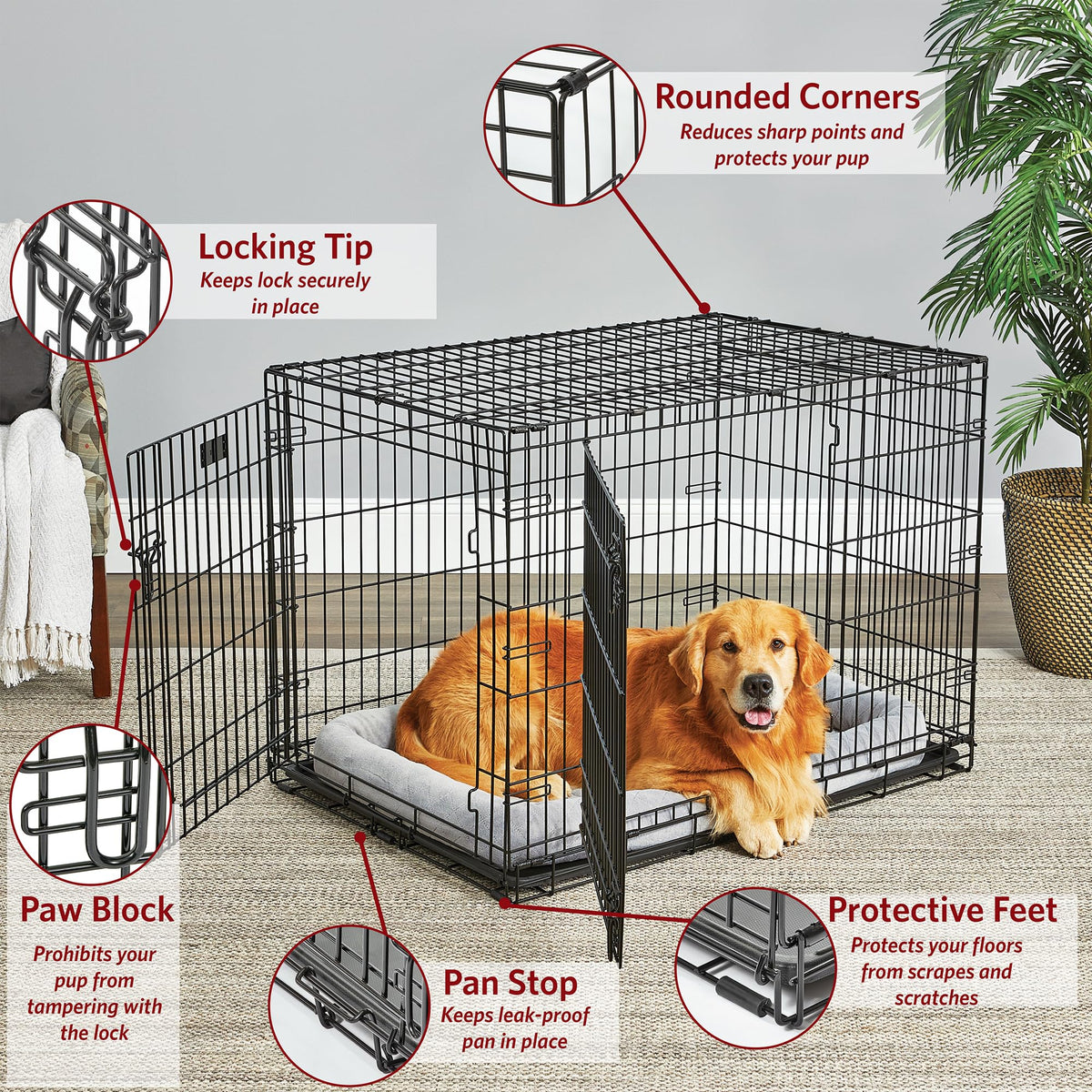 42-Inch Double Door Crate X509