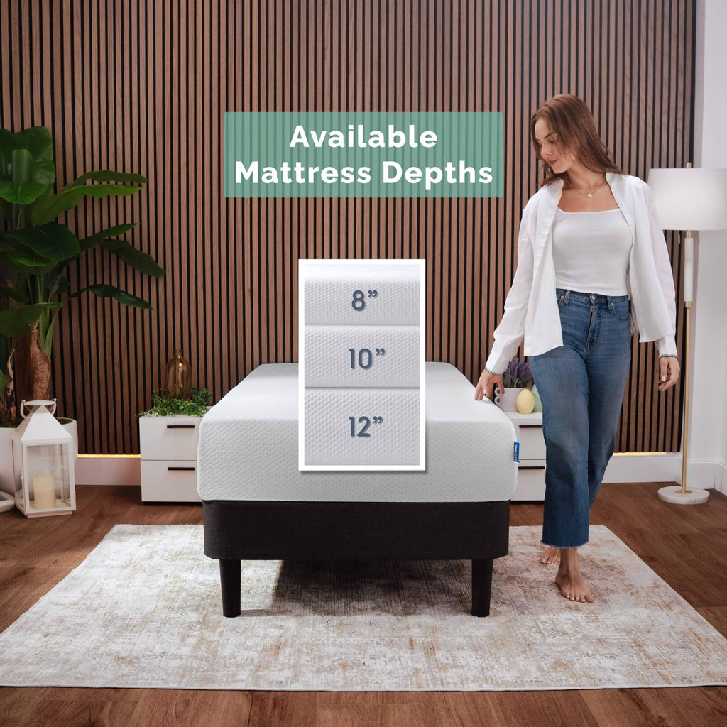 Green Tea 8 Inch Cooling Graphite Memory Foam Twin Mattress V183790
