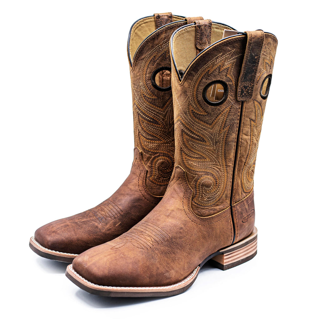 Cowboy Boots for Men Full-Grain Cowhide Square Toe Western Boot P488545