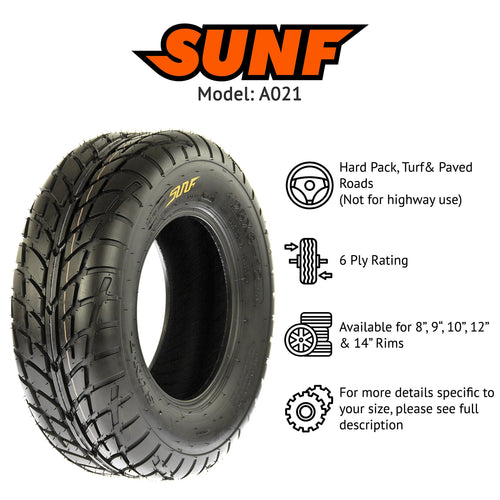 19x6-10 ATV UTV Tire 6 PR Pair of 2 J195124
